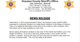 Car Accident Lawyer In Ozaukee Wi Dans Suspect In Custody Following Shelter-in-place order In Ozaukee ...