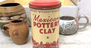 Car Rental software In Clay Ia Dans Small Vintage Mexican Pottery Clay Tin Metal Canister W Terra - Etsy