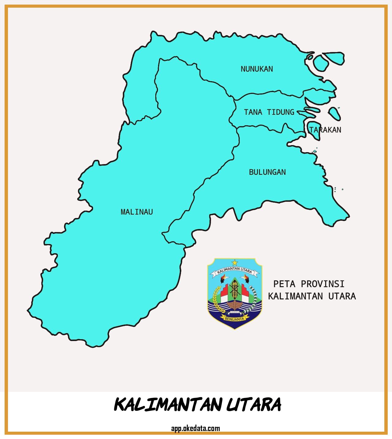 Informasi Kerja Di Lokasi Kalimantan Utara Saat Ini. Sumber : Https://commons.wikimedia.org/wiki/file:prov._kalimantan_utara.jpg