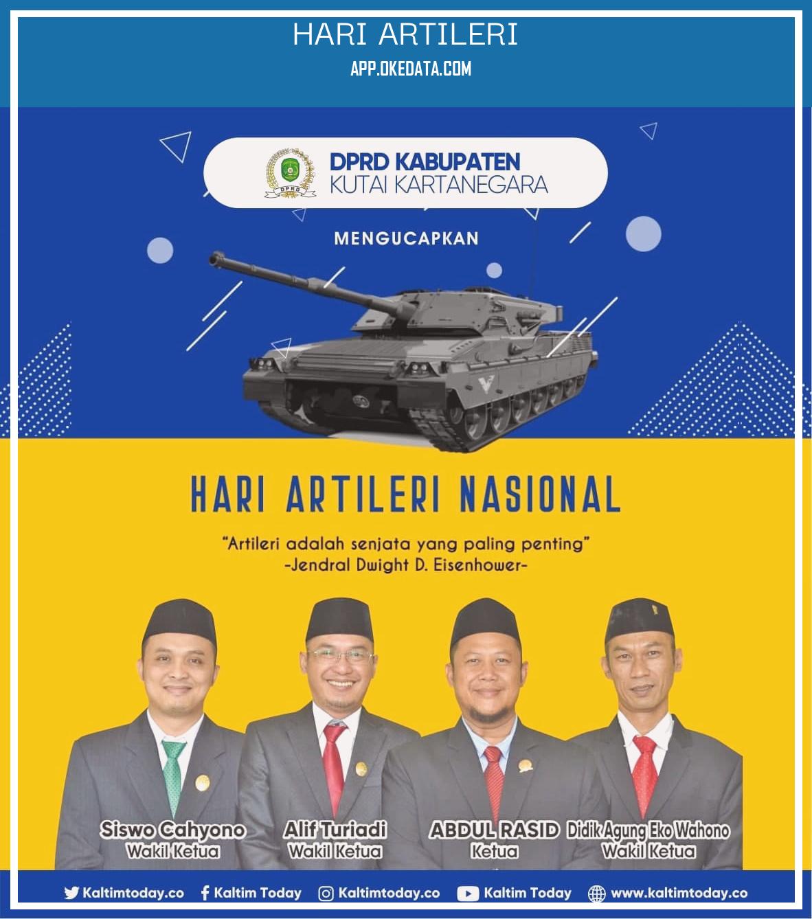 Link Disain Twibbon Memperingati Hari Artileri 2022