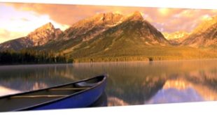 Small Business software In Hot Springs Wy Dans Canoe Leigh Lake Grand Teton National Park Wy Wall Art Canvas Prints