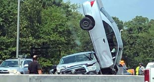 Harrison In Car Accident Lawyer Dans Crash In New Jersey Leaves Car Nearly Vertical