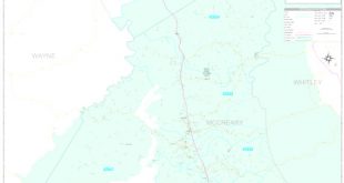 Car Insurance In Mccreary Ky Dans Mccreary County Ky Wall Map Premium Style by Marketmaps