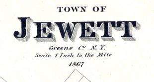 Car Rental software In Greene Ny Dans 1867 town Map Of Jewett and Hunter Greene County New York - Etsy