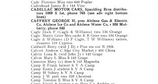 Small Business software In Elbert Co Dans Worley S Directory Of Abilene Texas 1915 Page 58 the Portal to