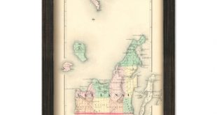 Small Business software In Leelanau Mi Dans Leelanau County Michigan 1873 Map Replica or Genuine - Etsy