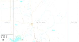 Hutchinson Tx Car Accident Lawyer Dans Hutchinson County Tx Wall Map Premium Style by Marketmaps