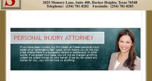 Injury Lawyer Killeen Tx Dans Seigman Starritt Burnett & Sinkfield Law Firm Pllc Offers Legal