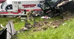 Putnam Oh Car Accident Lawyer Dans Truck Crashes Into Ambulance at Brewster Highway Accident Site