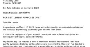 Auto Accident Property Damage Lawyer Dans Letter Demand for Damages Sample Letters Of Demand Car Accident