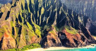 Small Business software In Kauai Hi Dans Na Pali Kauai Hawaii Coast Helicopter Aerial View Stock Photo ...