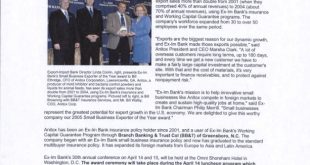 Small Business software In Washington Nc Dans 2005-04-13 Exim Bank Press Release - Exim Bank Press Releases ...