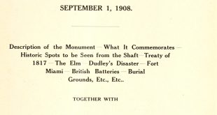 Vpn Services In Meigs Oh Dans Dedication Of fort Meigs Monument, September 1, 1908. together ...