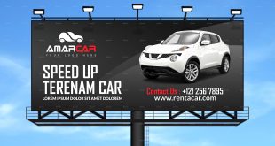 Car Rental software In Lincoln or Dans Rent A Car Billboard by Creative touch