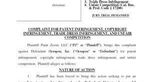Personil Injury Lawyer In Lassen Ca Dans Paint Zoom V. Groupon - Complaint Pdf License Copyright ...