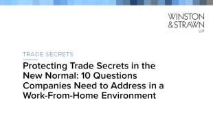 Cheap Vpn In Winston Ms Dans Protecting Trade Secrets In the New normal: 10 Questions Companies ...