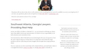 Personil Injury Lawyer In Mitchell Ga Dans Law Offices Of Albert A. Mitchell, P.c. atlanta Ga Law Lawyerland